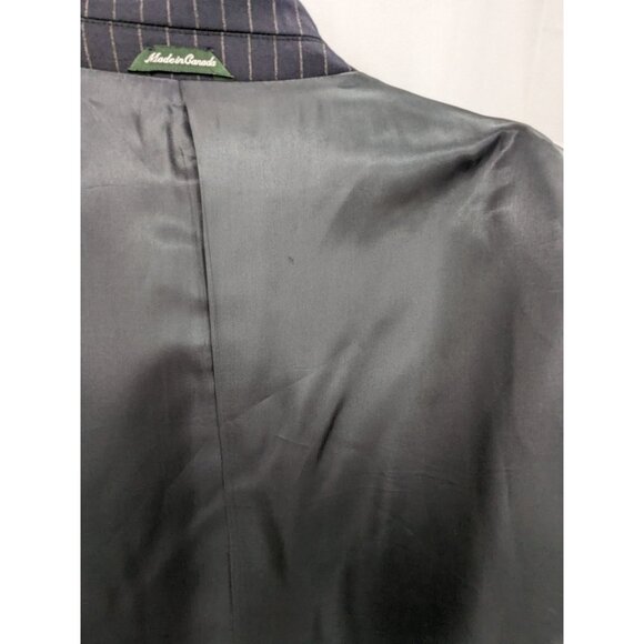 J.Crew Blazer Men Size 44L Pinstriped 100% Wool Sportcoat Preppy Office Academia - Picture 4 of 16